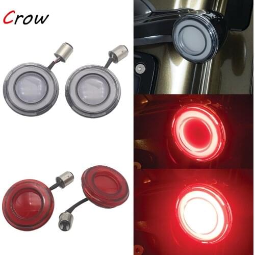 For Harley Touring Sportster XL Softail 2018-2021 Motorcycle 1157 Bullet Style LED Rear Turn Signal Conversions