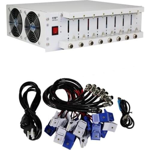 EBC-X 8-Channels 18650 lithium Battery Capacity Tester Charge & Discharge 10A Cycle Aging Test