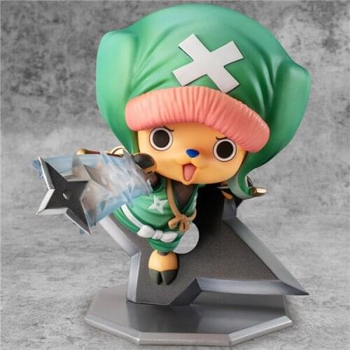 11CM Anime One Piece Wano Country Kimono Ninja POP Chopper Doorman can change hands Toy models Decoration dolls Childrens gifts