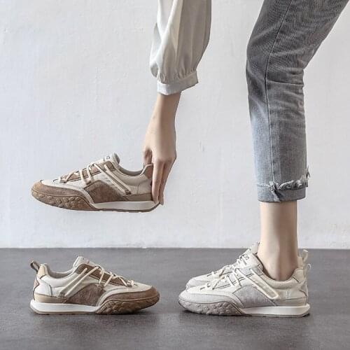 Real soft leather sneakers women spring new white shoes soft sole women casual womens shoes sneakers