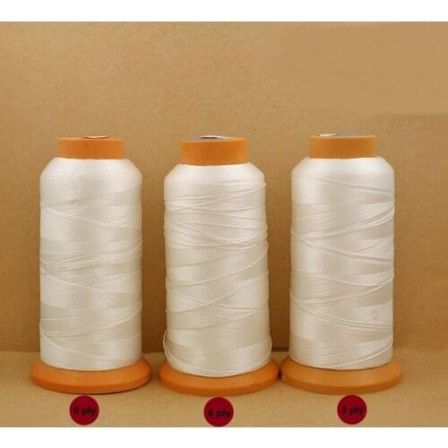 Hot Sale 3/6/9ply 0.25/0.5/0.75mm Beading Thread White Nylon cord jewelry findings For DIY Bracelet necklace fashion crafts