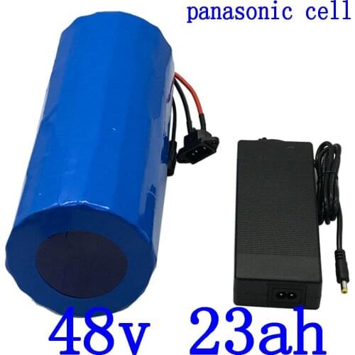 48V 1000W 2000W lithium battery 48V 23AH electric bike battery 48v 23ah lithium ion battery panasonic cell with charger Free tax