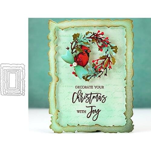 Torn Border Metal Cutting Dies for Scrapbooking Handmade Tools Mold Cut Stencil New DIY Card Make Mould Model Craft Decoration