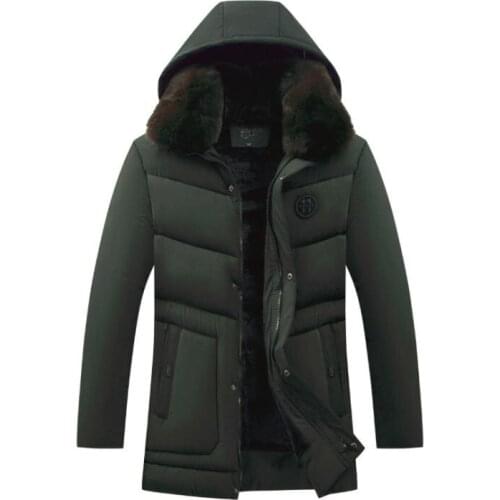 2020 High Quality Jacket Men Plus Velvet Thickening Warm Long Parka Windproof Jackets Mens Casual Hooded Coat Mens Clothing