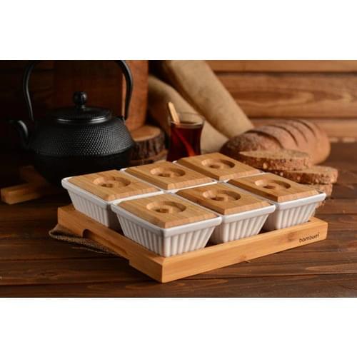 Bambum Ceylin 13 Piece Lid Breakfast Set