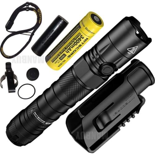 Nitecore new P12 Flashlight with 3400mAh 18650 Battery NL1834 1200Lumen CREE XP-L HD V6 LED with Quick Holster EDC Free Shipping