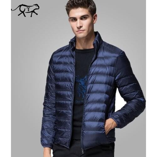 New Casual Brand White Duck Down Jacket Men Autumn Winter Warm Coat Mens Ultralight Duck Down Jacket Male Windproof Thin Parka