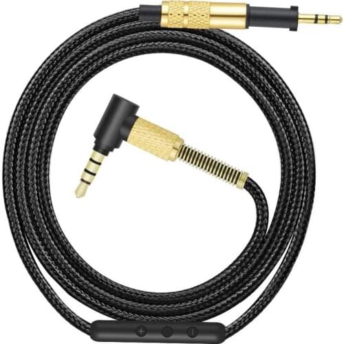 OFC 2.5mm Braided Replacement Stereo Audio Cable Extension Music Cord Wire for Pioneer HDJ-700 HDJ-1500K HDJ-500S Headphones