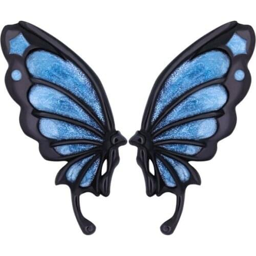 Wholesale 1 Pcs Re:Life In A Different World From Zero Stud Earrings Japanese Anime Figue Echidna Butterfly Ear Rings for Unisex