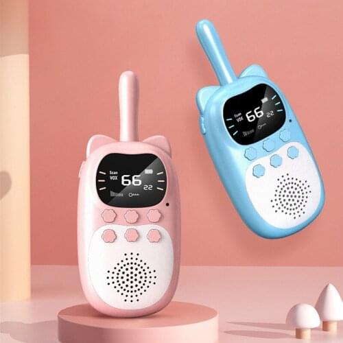 Walkie Talkies For Kids 2 Way Radio Kid Gift Toy 3 KMs Long Range Best Gifts Toys for Boys And Girls To Outside Adventure USB