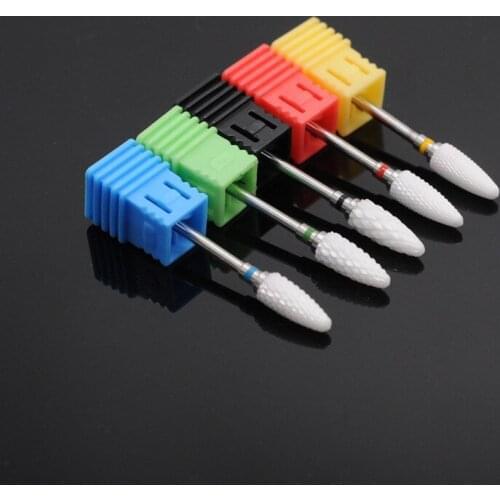 Dental Ceramic Polishing Burs Drill Cuticle Clean Rotary Milling Cutters For Handpieces