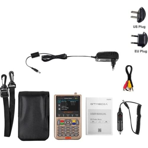 GTMEDIA Upgraded V8 Finder Meter (V-73HD) DVB-S2/S2X Full HD 1080P Digital Satellite Finder High Definition Satellite Meter