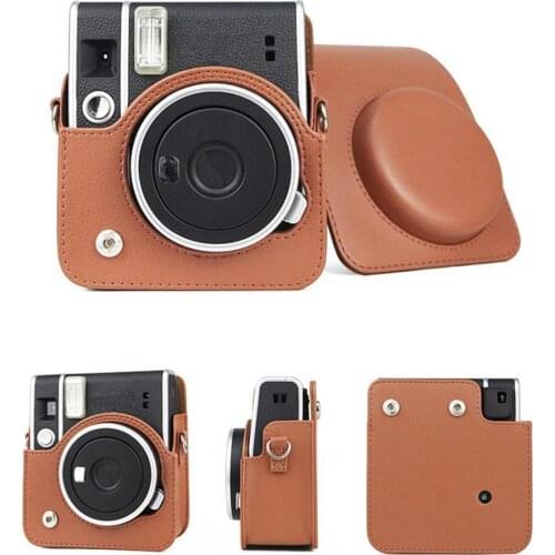 Fintie protective case for Fuji-Polaroid instax mini40 camera bag, Vintage PU camera storage protection bag leather case