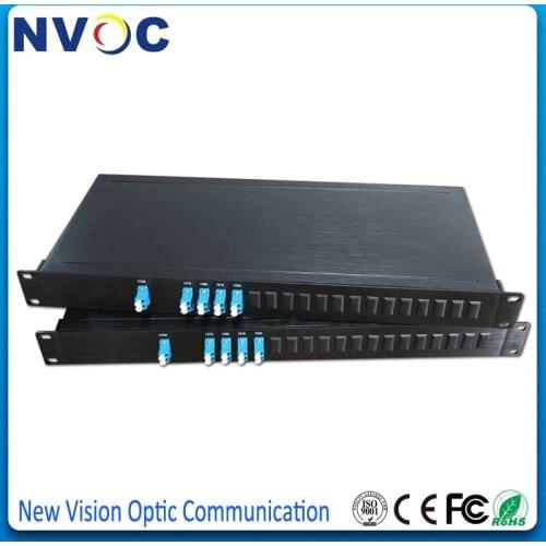 1U Rack 4Channel CWDM Mux/DEMUX Al Rack,1 Input Port+ 4 Dual Fiber Output,LC Port,1470-1610nm 1*4 CWDM Mux Demux Rack