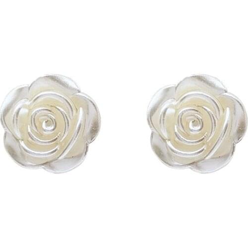 20 Pair/lot wholesale fashion jewelry accessories cute korean white rose earrings