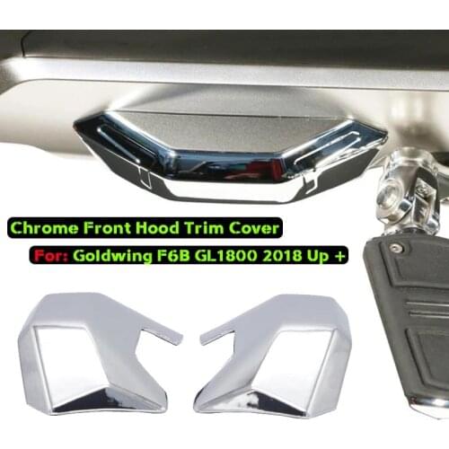 2x Motorcycle Front Hood Chrome Trim Parts for Honda Goldwing F6B GL1800 Gold Wing Tour DCT Airbag 2018 2019 2020