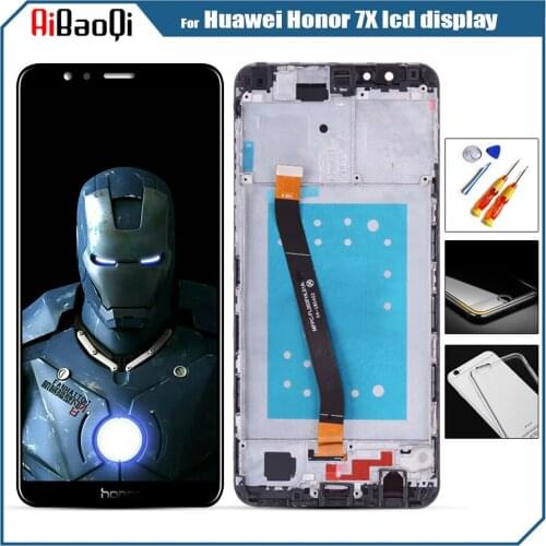 5.93" for HUAWEI Honor 7X LCD Display Touch Screen with Frame For HUAWEI Honor 7X LCD Display BND-TL10 BND-AL10 BND-L21/L22/L24