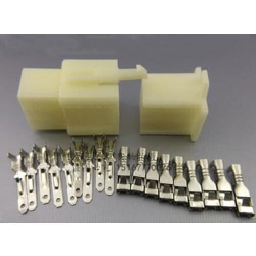 5Pcs 2.8-9P Automotive Connector Inserts Automotive Connection Cold Terminals Plug Springs Plug Male and Female Terminals