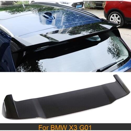 Car Rear Roof Spoiler Wing Lip for BMW X3 G01 2018 2019 ABS Carbon Look / Glossy Black Painted not for X3M Car Spoiler