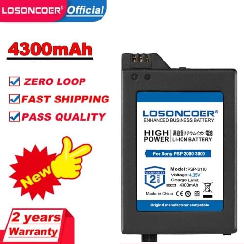 4300mAh PSP-S110 Battery for Sony PSP 2000 PSP 3000 PSP2000 PSP3000 Battery PSP-2000,PSP-3000,PSP-300 PSP2005 PSP2006 PSP3008