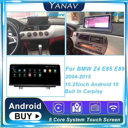 10.25" Touch Android 10 128G Car Radio For BMW Z4 E85 E89 2004-2015 Video Dvd GPS Multimedia Carplay Head Unit Stereo Receiver