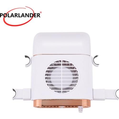 Car Fan USB 3 Wind Speed Portable ABS with Headrest Rods Vehicle Multifunctional Car Accessories White / Black Car Seat Backrest