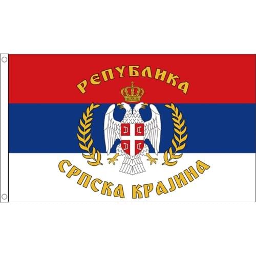 Free Shipping xvggdg 90x150cm Serbia State Flag Polyester Printed Hanging Flags and Banners