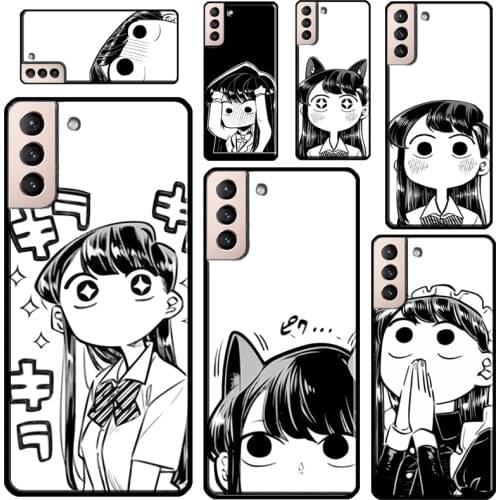 Manga Chibi Komi Shouko Komi-san Phone Case For Samsung Galaxy S20 FE S21 Ultra Note 20 Note 9 10 S8 S9 S10 Plus Back Cover