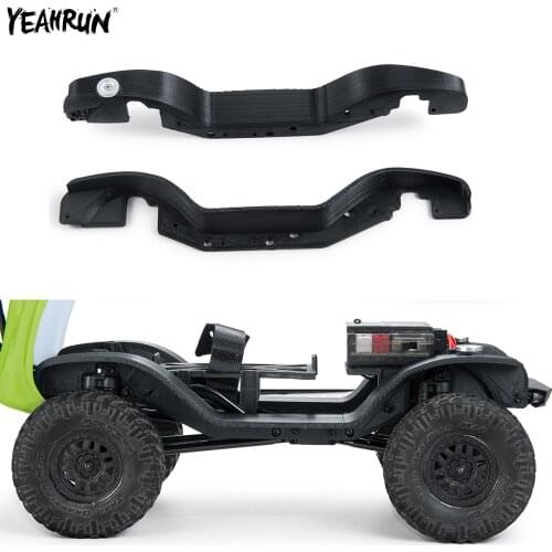 YEAHRUN Black Plastic Front & Rear Mud Flaps Fender For 1/24 Axial SCX24 90081 RC Crawler Car Body Shell Parts