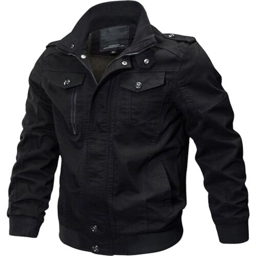 Military Bomber Jacket Men Casual Cotton Mens Jackets & Coats Army Mens Slim Fit Pilot Jackets Casacas Para Hombre Size M-6XL