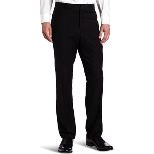 Custom Made New Black Formal Wedding Suit Pants Mens Solid herringbone Slim-Fit Dress Pants New Trousers Male Suit Pants G68