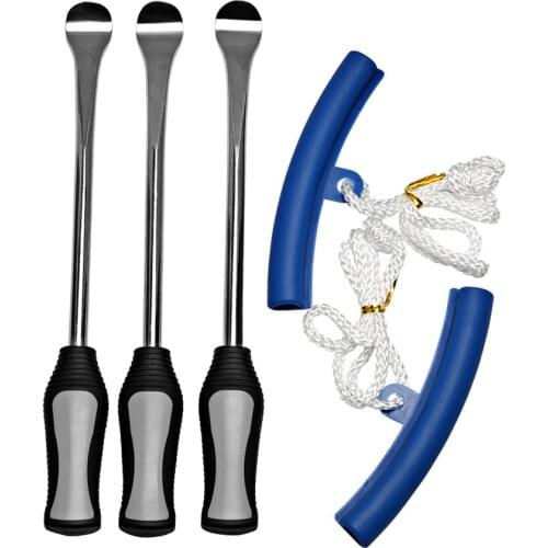 5 Pieces Motorcycle Bike Tire Spoon Repair Lever Set Install Tool
