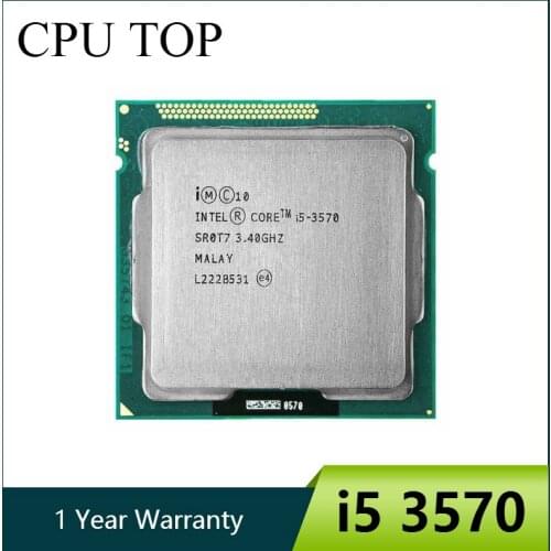 New Intel I5 3570 Processor Quad-Core 3.4Ghz L3=6M 77W Socket LGA 1155 Desktop CPU Working 100