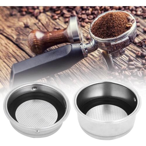 Single Double Cup Coffee Filter Dripper Detachable Stainless Steel Coffee Filter Basket Strainer Coffee Machine