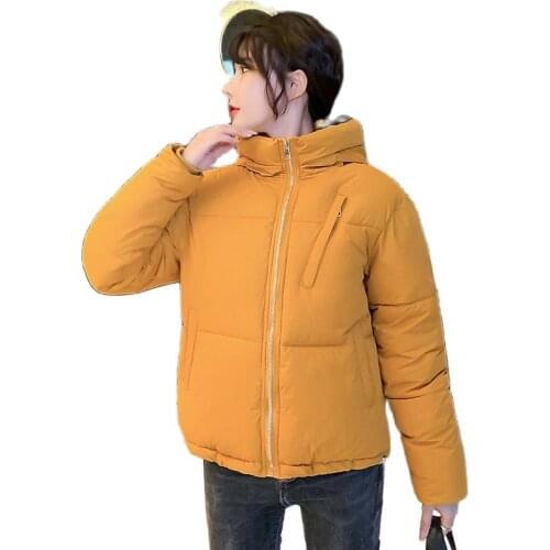 Women Winter Short Hooded Windproof Bubble Coat Puffer Jacket Cotton Padded Parkas Warm Outwear Overcoat