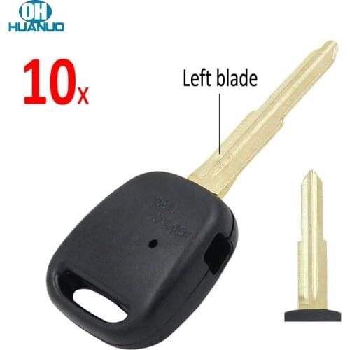 SALE ! 10 PCS/LOT, New Replacement Remote Key Shell Case Side 1 Button for Toyota RAV4 Camry Uncut Left Blade