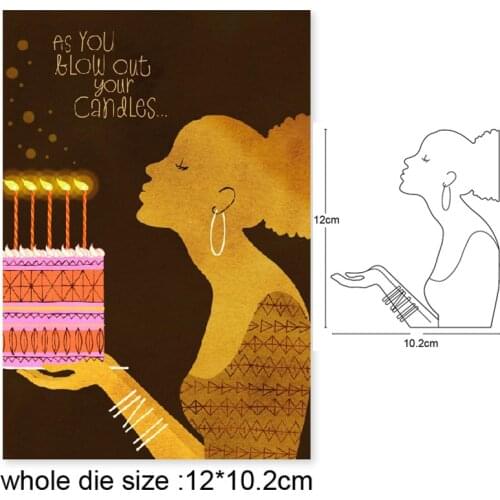 Beauty women Metal Cutting Dies DIY Scrapbooking Paper Cards Stencil Embossing Decorative Craft die new 2020