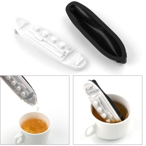 Titanic Shape Tea Strainer Teaware Empty Tea Bags Tea Infuser Herbal Filter Diffuser Silicone Creative Ship Style