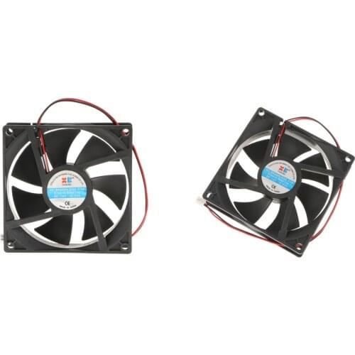 2Pieces 92mm Sleeve Bearing Quiet Desktop PC Case Fan for CPU Coolers and Radiators Computer Cases Fans