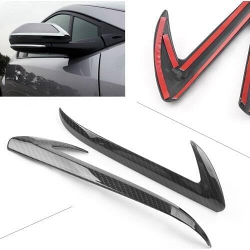 2Pcs Car Rearview Side Wing Mirror Base Cover Trim Exterior Moulding Strip for Toyota CHR 2016 2017 2018 / C-HR 16 17 18
