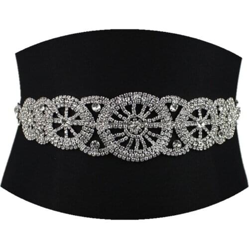 2019 Crystal Sash Ribbon Belt Casual Evening Party Dress Waist Accessory Newest Design Rhinestone Wedding Belt For Women