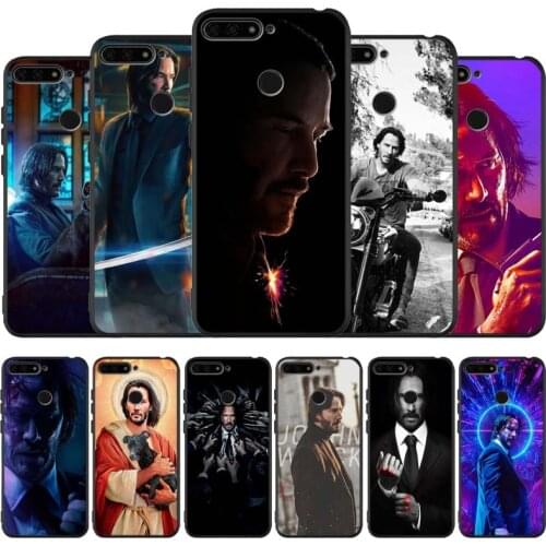 Keanu Reeves John Wick black Silicone Phone Case For honor 30 20 Pro 8 8X 9 10 20 Lite Mate 10 20 30 Lite Pro cover