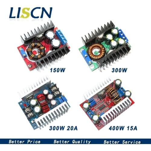 DC-DC 150W 10-32V to 12-35V/9A 300W 5-40V To 1.2-35V/300W 20A/400W 15A 8.5V-50V to 10V-60V Step-up Step Down Power Supply Module