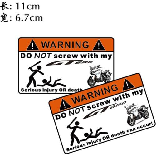 For Cfmoto Gt650 / 650mt Creative Modification Anti Theft Screw Warning Sticker Decal Body Sticker