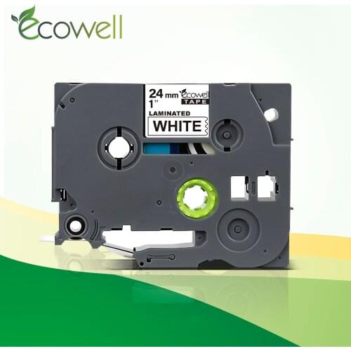 Ecowell tz tape tze251 Compatible for Brother p-touch Label Printer label maker for 24mm tze-251 tze 251 laminated label tape