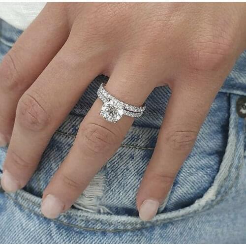 Women Ring Luxury Simple Geometric Shape Wedding Ring for Women Punk Style Exquisite Wild Engagement Party Jewelry Birthday Gift