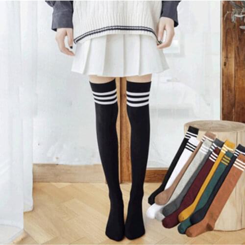 Tights For Children Girls Warm Cotton Breathable Stockings Spring Autumn Solid Color Pantyhose Clothing Stripe Stuff Soft