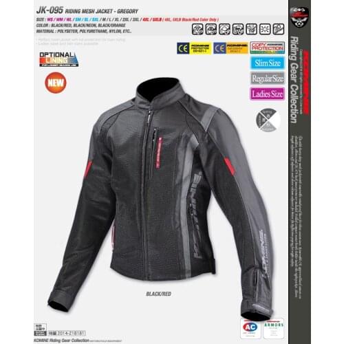 Komine JK-095 Riding Mesh Jacket Motorcycle Mountain Bicycle MX Off-road Jackets With Protector