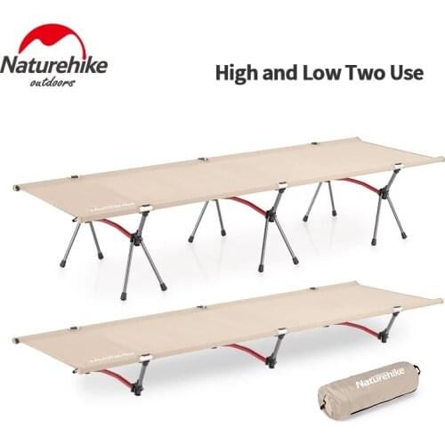 Naturehike Outdoor Camping Mat Bed 2.3kg Portable Tent Cot Foldable Sturdy Office Single Bed Camping Bed Hiking Travel NH19JJ006