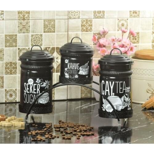 Lace Embroidered Bridge Tea-candy-coffee Storage Set